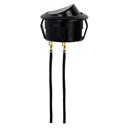 Interruptor Simples 12A Redondo de Embutir para Móveis Preto WEG