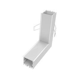 Joelho Teto Parede Luminatti LM990 para Perfil Embutir 30mm Branco