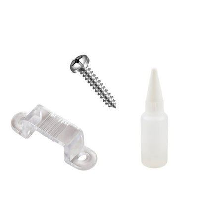 KIT FIXAÇÃO PARA FITA LED IP65 LUMINATTI BRANCO