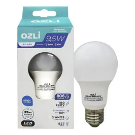 Kit 10 Lâmpadas LED Bulbo 9,5W 6500K Ozli