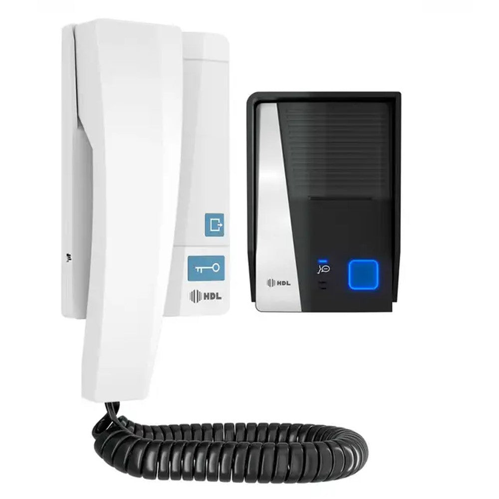 Kit Porteiro Eletrônico Áudio Advance 2 Botões Branco HDL