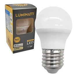 Lâmpada LED Bolinha 6W 4000K Luminatti
