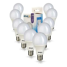 Lâmpada LED Bulbo 12W 6500K Kit 10 Peças Galaxy