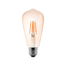 LAMPADA DE FILAMENTO LED PERA ST64 4W 2400K AMBAR PIX