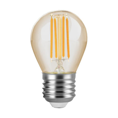 LAMPADA LED BOLINHA FILAMENTO 4W 2400K AMBAR G45 PIX