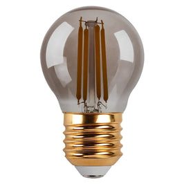 LAMPADA LED BOLINHA FILAMENTO 4W 2400K FUME G45 PIX