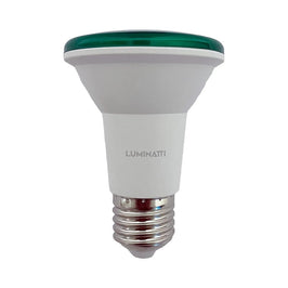 LAMPADA LED PAR20 6W VERDE IP65 LUMINATTI BIVOLT 127-220V
