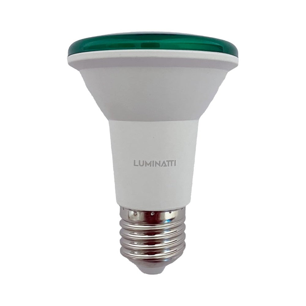 LAMPADA LED PAR20 6W VERDE IP65 LUMINATTI BIVOLT 127-220V