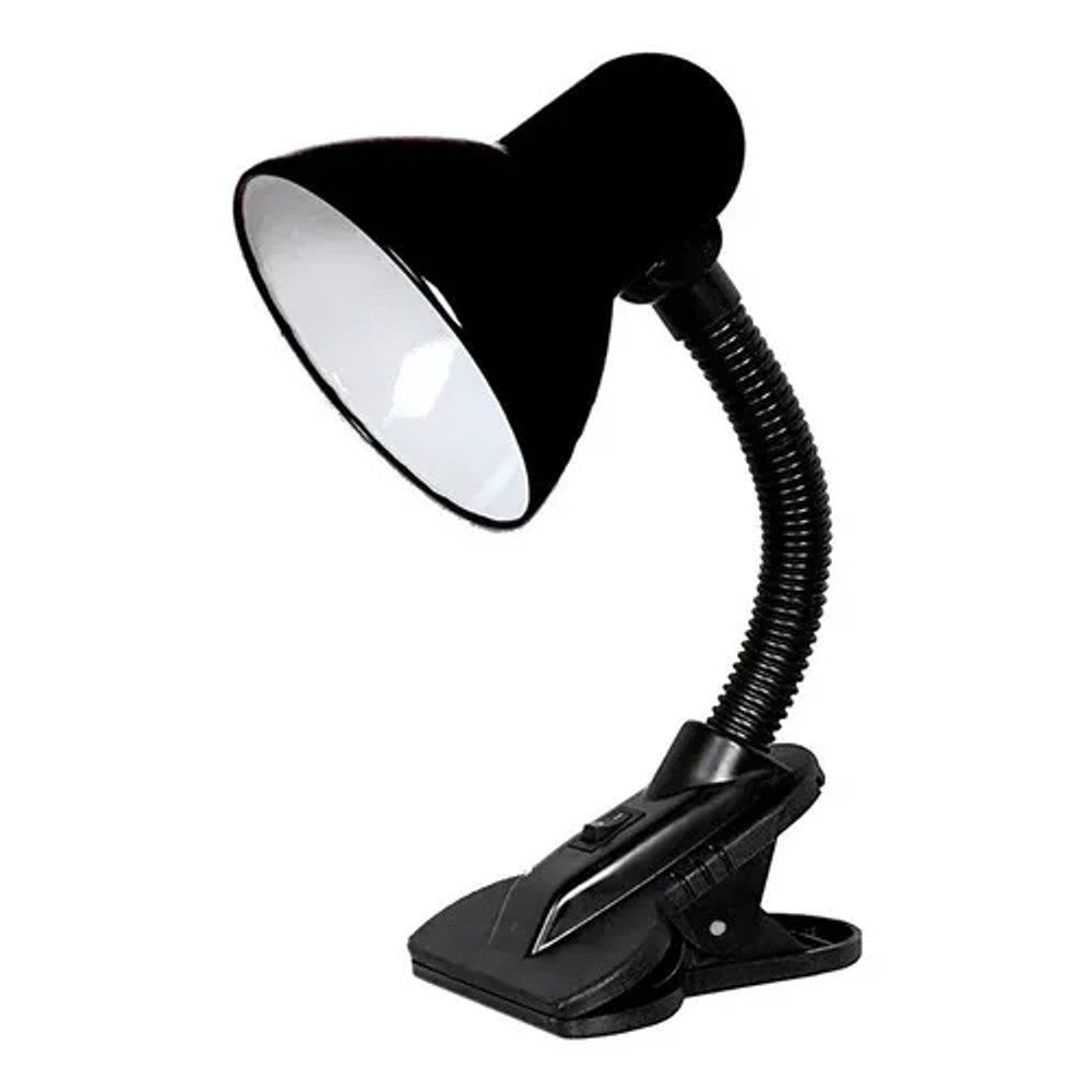 LUMINARIA DE MESA VIKING CLIP PRETA BIVOLT LUMINATTI