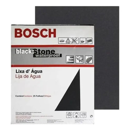 Lixa D'Água Grão 180 Black Stone Bosch 230x280mm