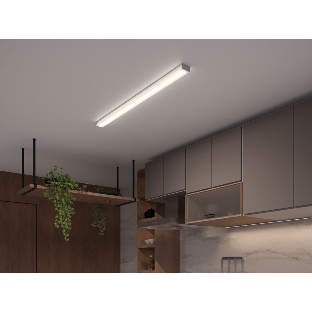 Luminária LED Sobrepor Plane 32W 4000K 120 Graus Preto Stella