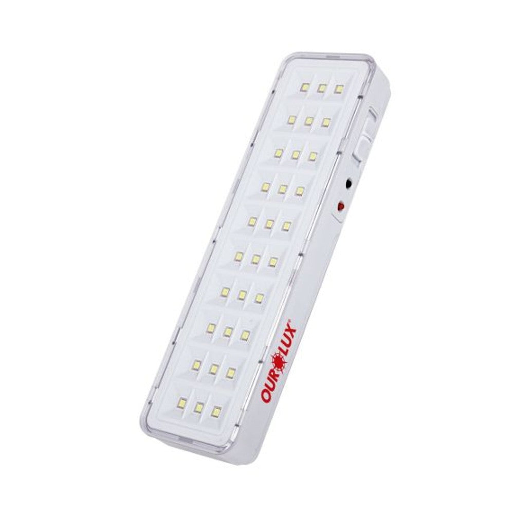 Luminária de Emergência 30 LEDs Lítio Ourolux