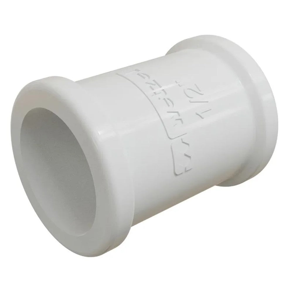 Luva PVC Branca Sem Rosca 1/2 Polegada Pratica Wetzel