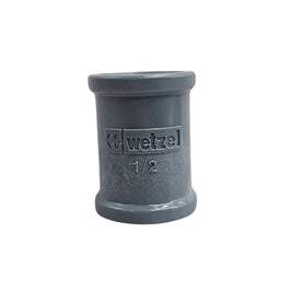 Luva PVC Cinza Sem Rosca 1/2 Polegada Pratica Wetzel