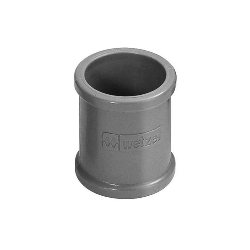 Luva PVC Cinza Sem Rosca 3/4 Pratica Wetzel