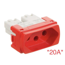 Módulo Tomada 20A Vermelho Miluz Schneider