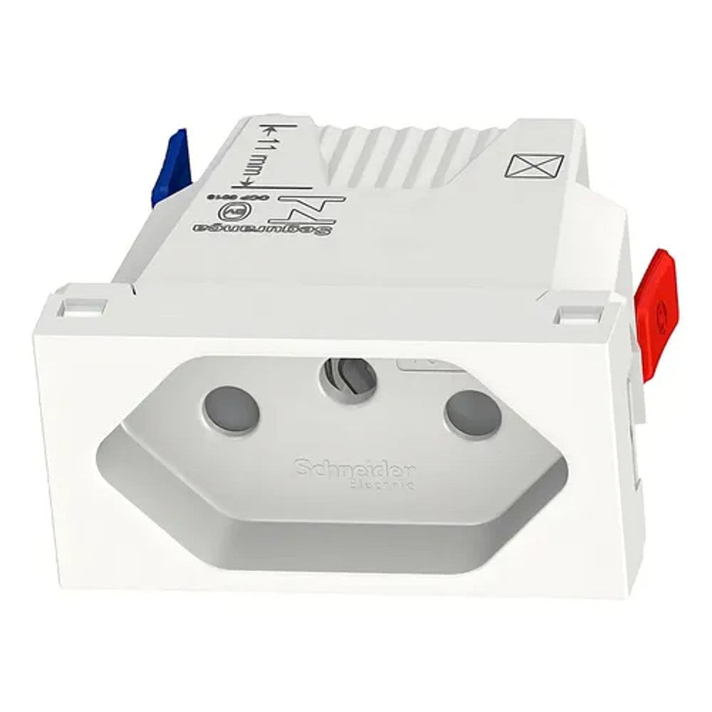 Módulo Tomada 2P T 10A Branco Borne Automático Orion Schneider