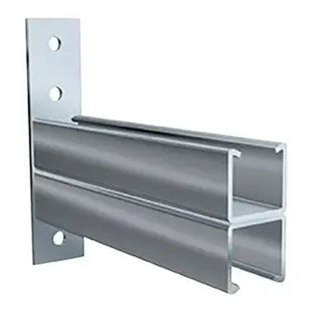 Mão Francesa Dupla 100mm Chapa 16/22 Para Perfil