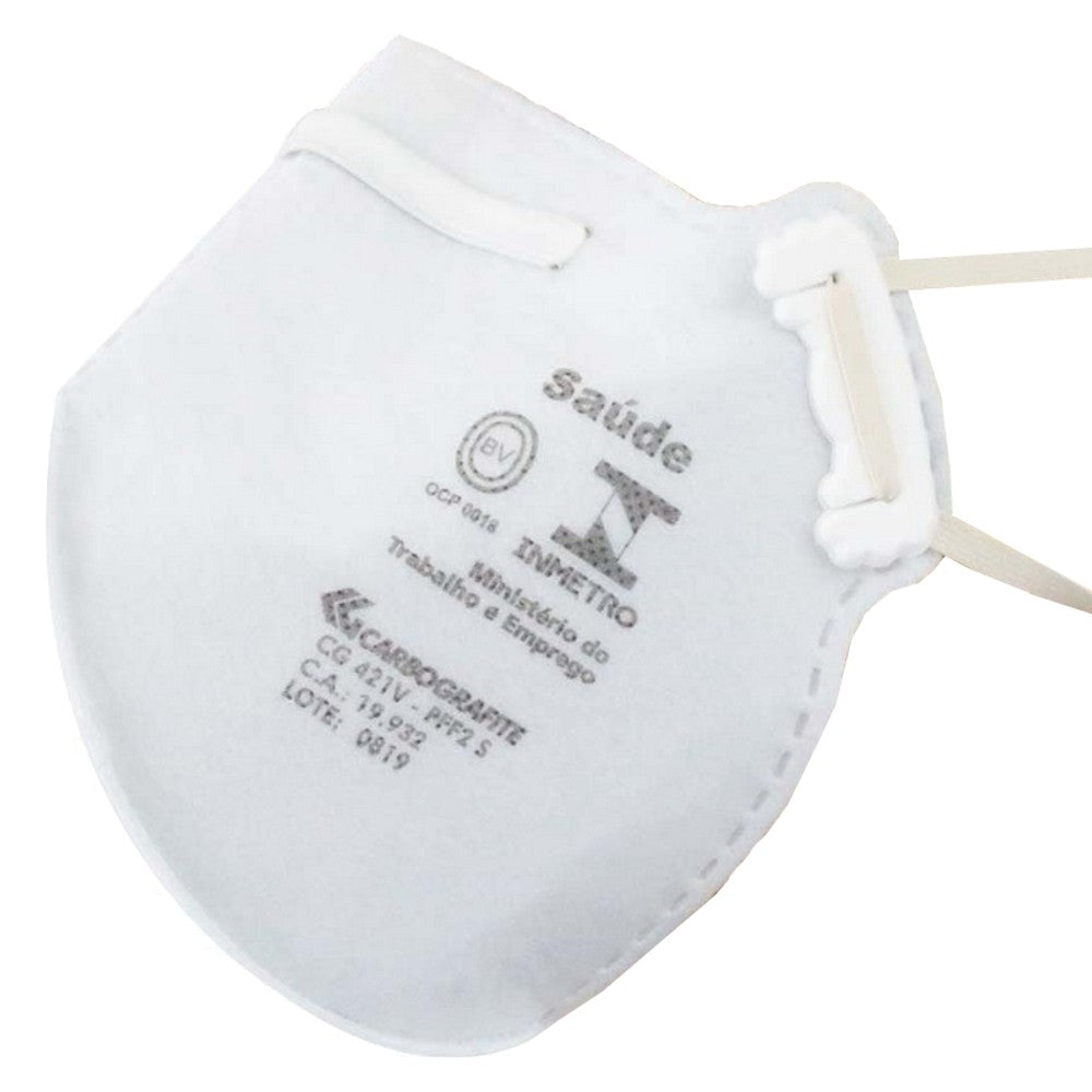 Máscara Respirador Carbografite CG-421 PFF2 Sem Válvula