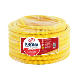 Mangueira Corrugada 32mm 1 Polegada com 25 Metros Amarela Krona