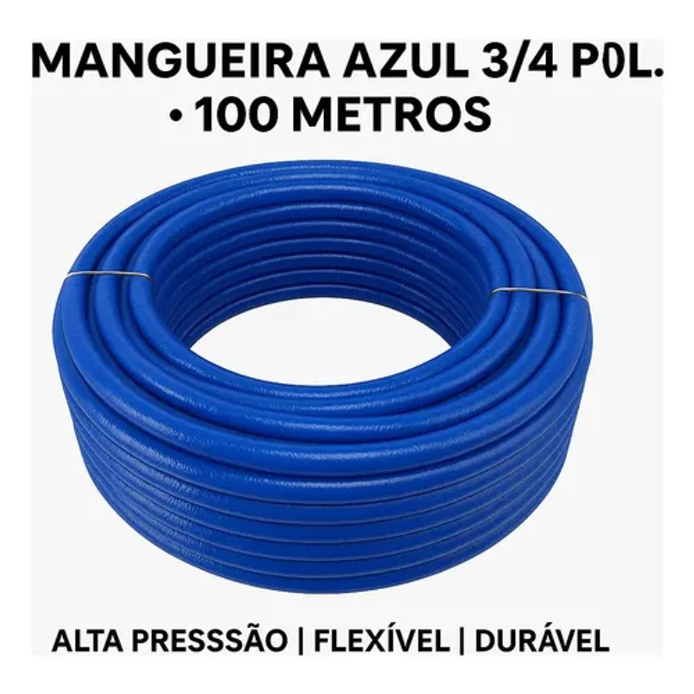Mangueira Reforçada 3/4 Com 100 Metros