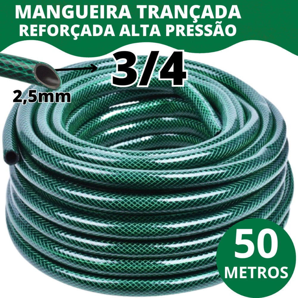 Mangueira Reforçada 3/4 com 50 metros