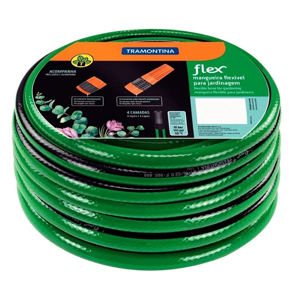 Mangueira de Jardim Conjunto 10m Verde Tramontina