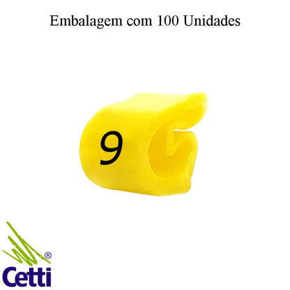 Marcador de Cabo 2,0/5,0 MHG2-9 100 Peças Hellermann