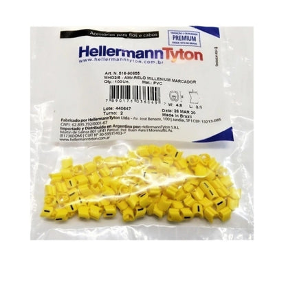 Marcador de Cabo 2,0 a 5,0 mm MHG2-E 100 Unidades Hellermann