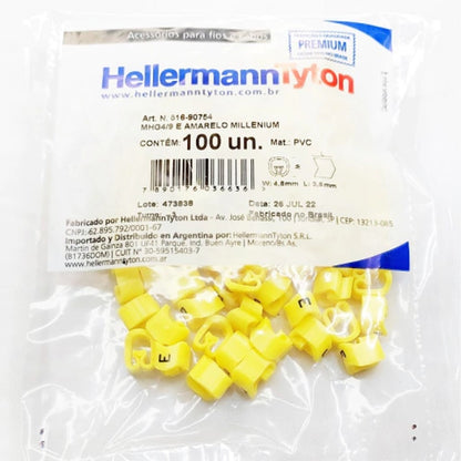 Marcador de Cabo 4,0/9,0 MHG4-A 100 Peças Hellermann