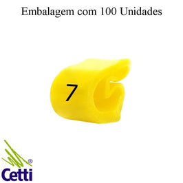Marcador de Cabos 2,0 a 5,0 mm MHG2-7 Hellermann 100 Unidades
