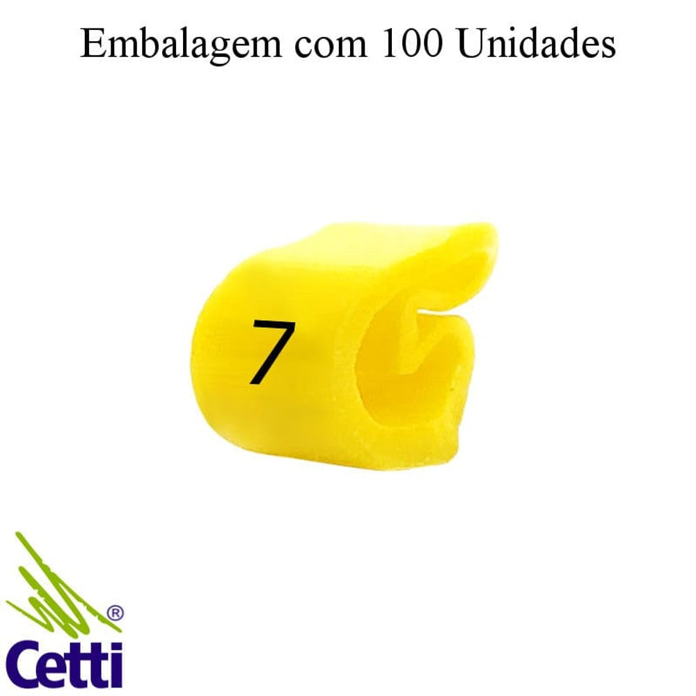 Marcador de Cabos 2,0 a 5,0 mm MHG2-7 Hellermann 100 Unidades