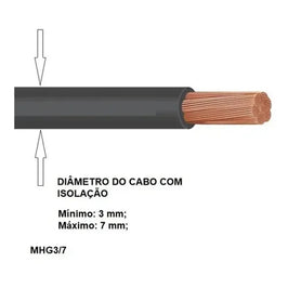 Marcador de Cabos 3,0 a 7,0 MHG3-G 100 Unidades Hellermann