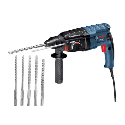Martelete Perfurador e Rompedor Bosch GBH 2-24 D com 5 Brocas