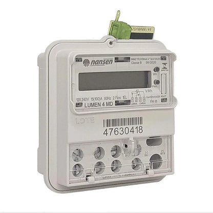 Medidor Monofásico Lumen 4 MD Bivolt 15/100A 1EL2F Nansen