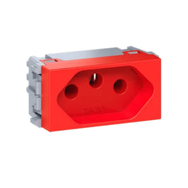 Modulo Tomada 2P+T 20A Vermelho Weg Esatta