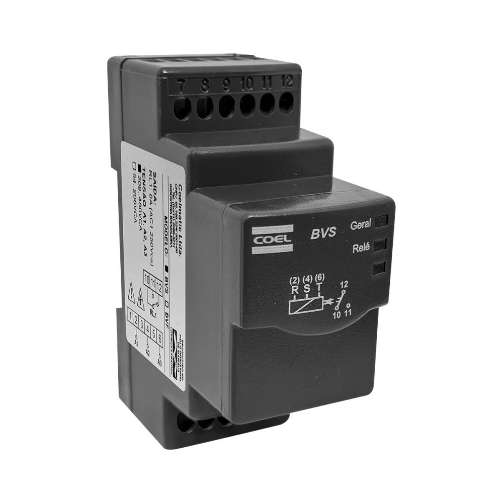 Monitor de Tensão Trifásico BVS1 208-480V Coel