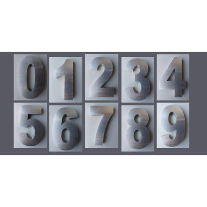 Número Residencial Aço Inox 15cm 0