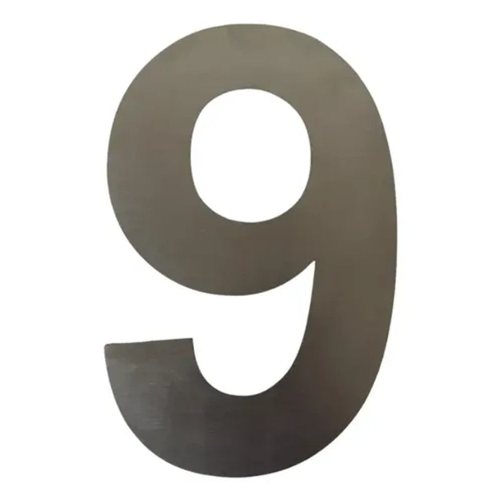 Numero Residencial Aço Inox 15cm 9