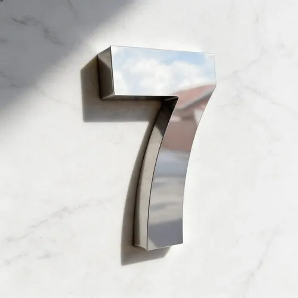 Numero Residencial Aço Inox 20cm 6