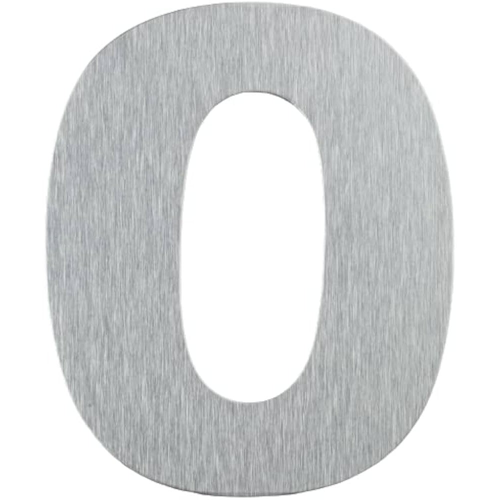 Numero Residencial Prata Escovado Medio Numero 3