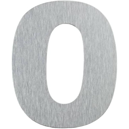 Numero Residencial Prata Escovado Medio Numero 8