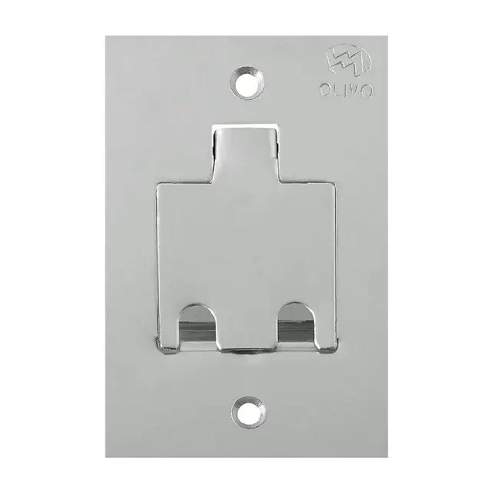 PLACA DE PISO 2X4 PARA 2 RJ45 INOX