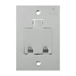 PLACA DE PISO 2X4 PARA 2 RJ45 INOX