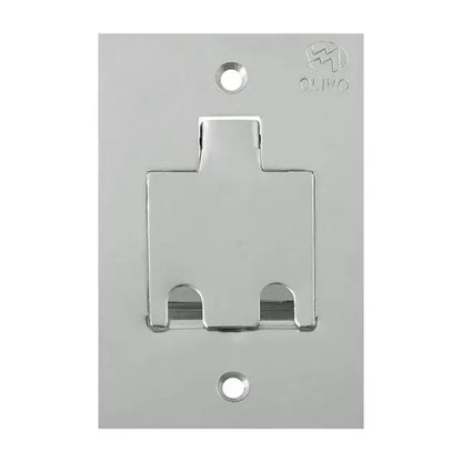 PLACA DE PISO 2X4 PARA 2 RJ45 INOX