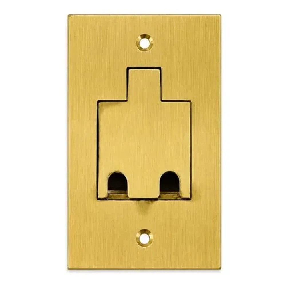 PLACA DE PISO 2X4 PARA 2 RJ45 LATAO ESCOVADO