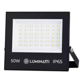 PROJETOR LED 50W 3000K PRETO IP65 LUMINATTI