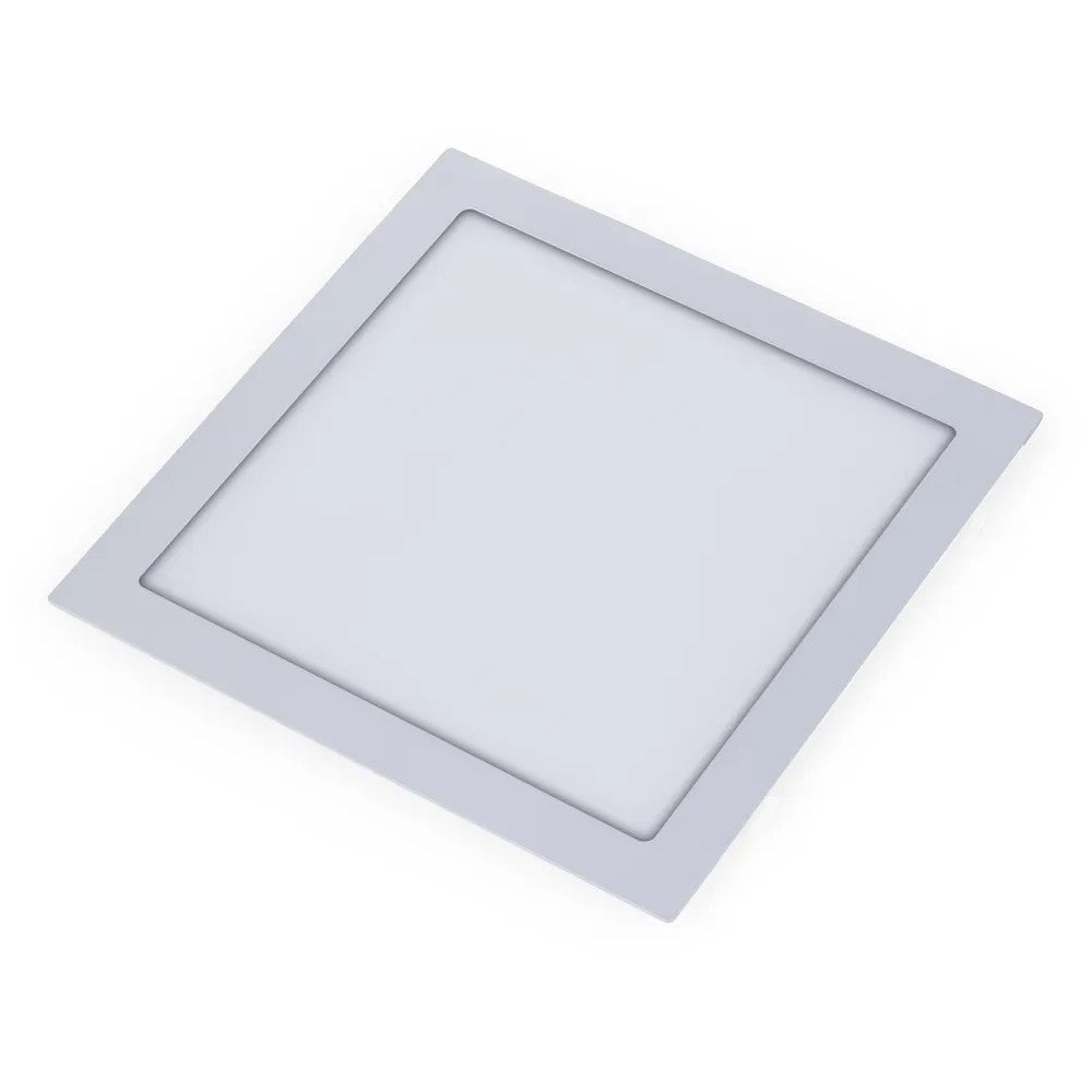 Painel LED Embutir Quadrado 18W 3000K 22cm Branco PIX
