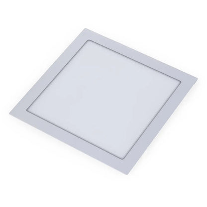 Painel LED Embutir Quadrado 18W 3000K 22cm Branco PIX