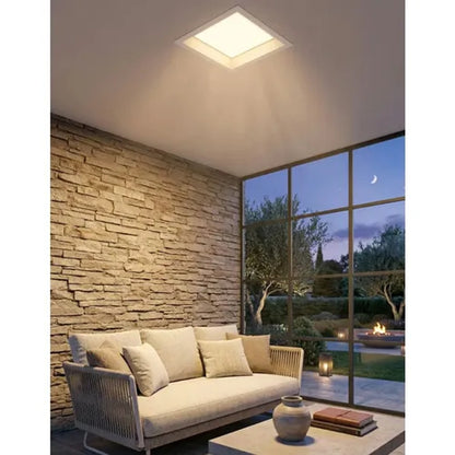 Painel LED Embutir Quadrado 24W 3000K 29,5cm Branco PIX